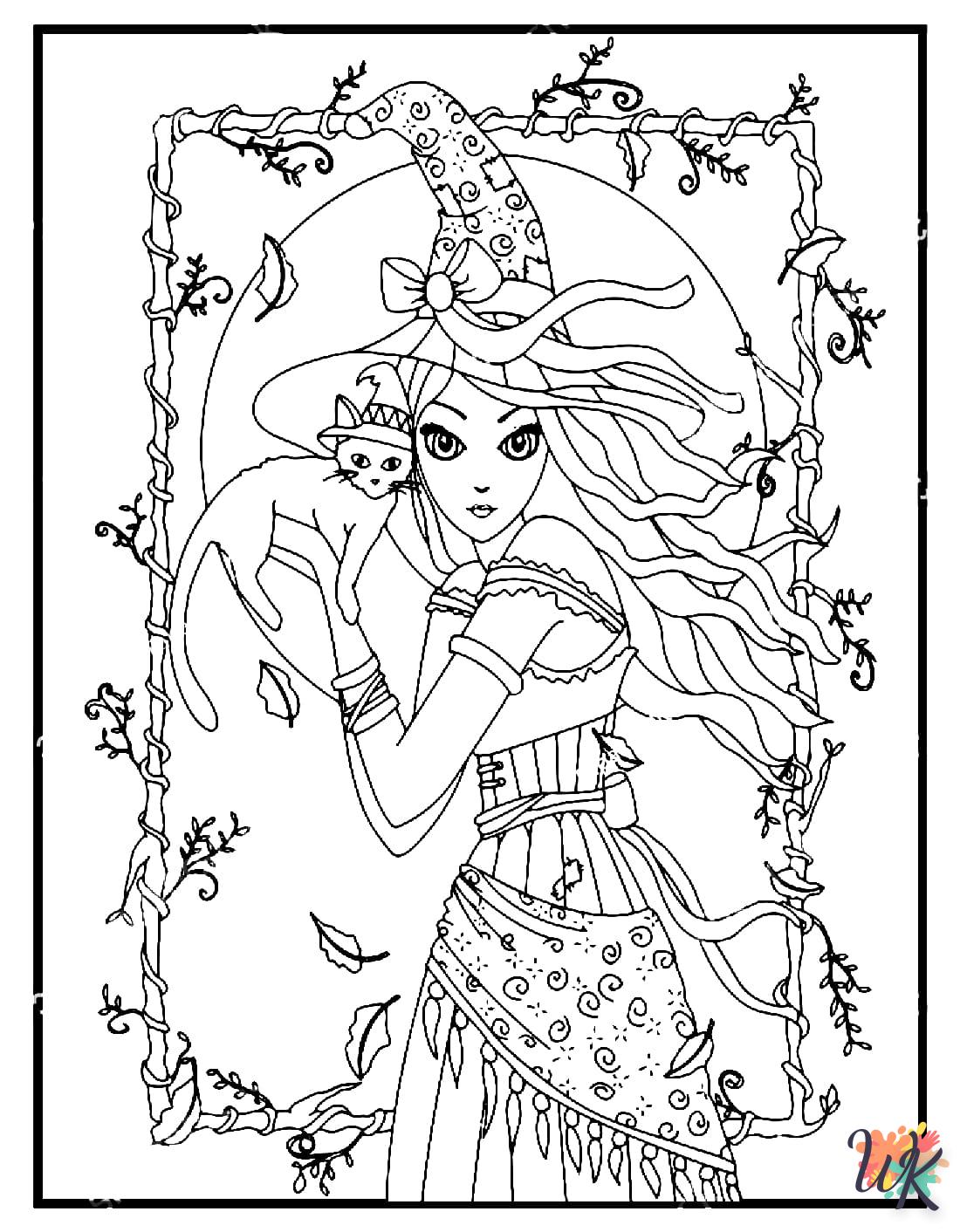 Strega 47 Disegni da Colorare Strega 45